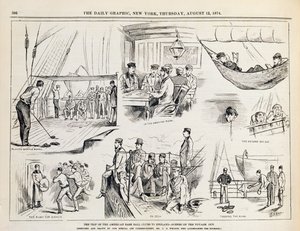 美国棒球俱乐部到英格兰的旅行（The Voyage Out）发表于1874年的纽约日报 作者 查尔斯·韦尔德